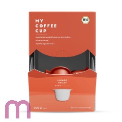 MyCoffeeCup Mega-Box Decaf entkoffeiniert 100 Kapseln, Bio